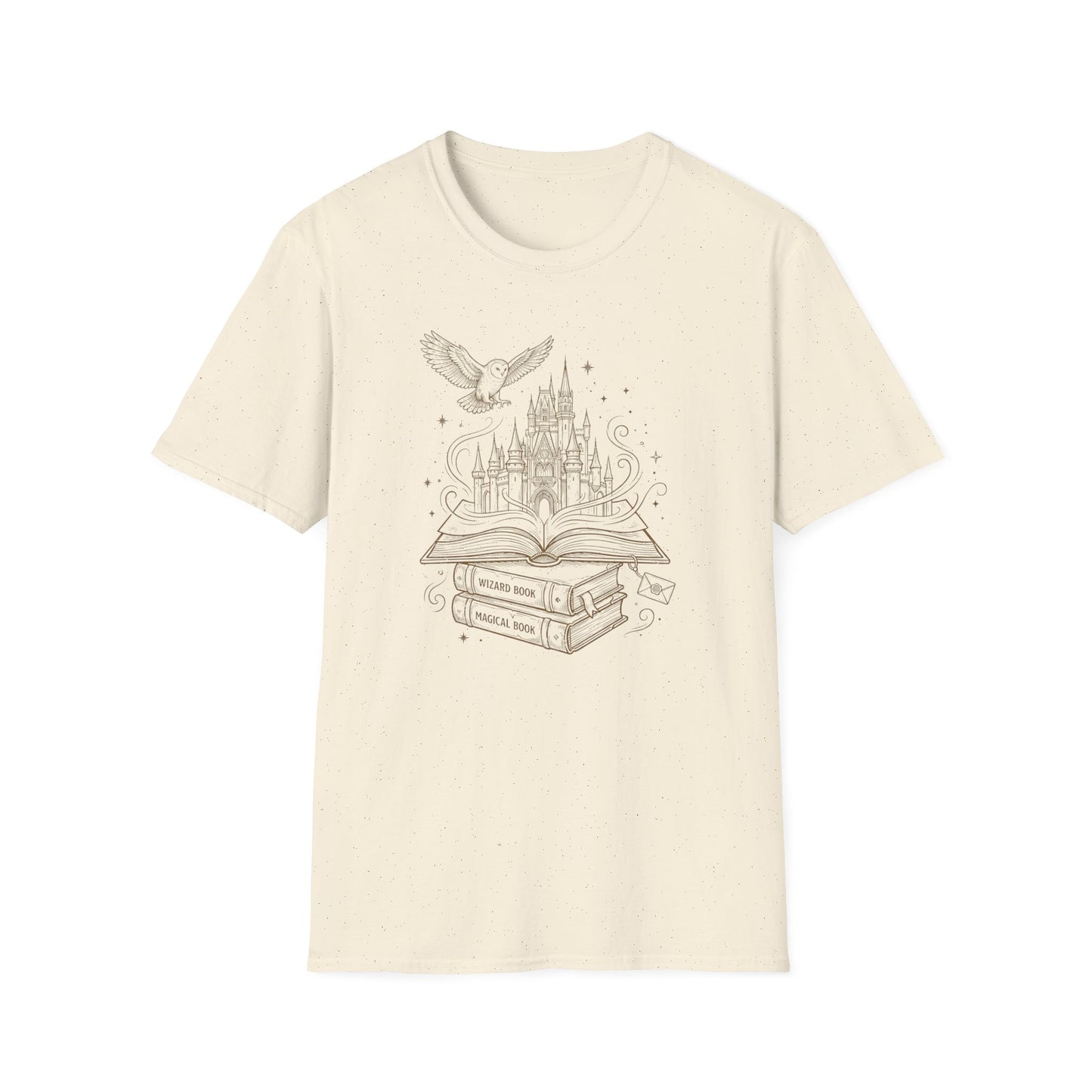 Fantasy Bookstack Owl | Witchy T-Shirt