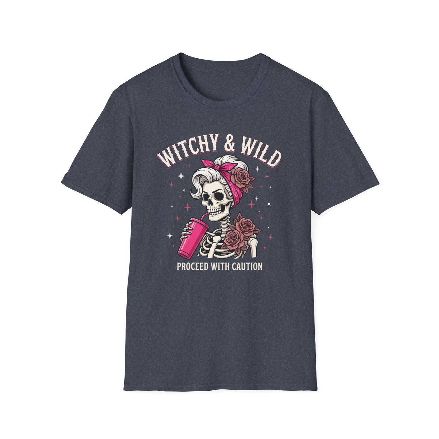 Witchy & Wild . Proceed With Caution | Funny T-Shirt