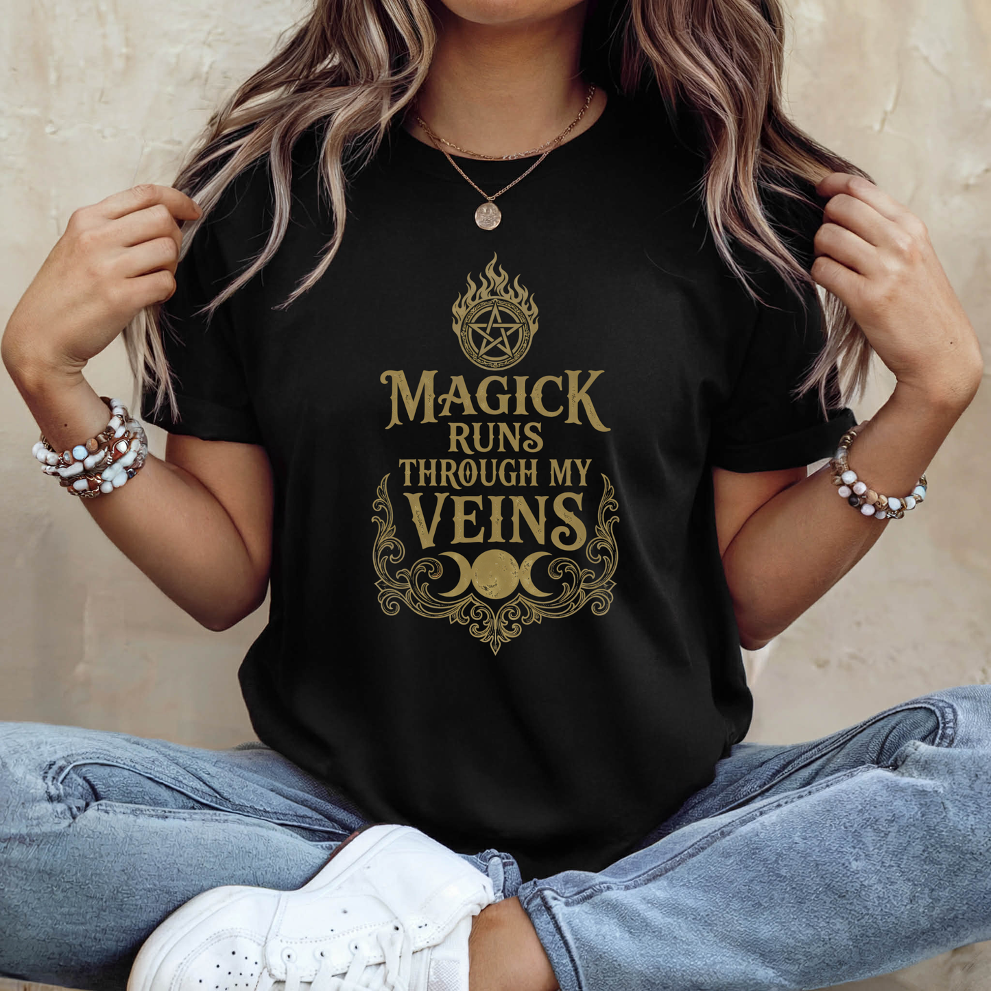 Magick Runs Through My Veins | Witchy T-Shirt