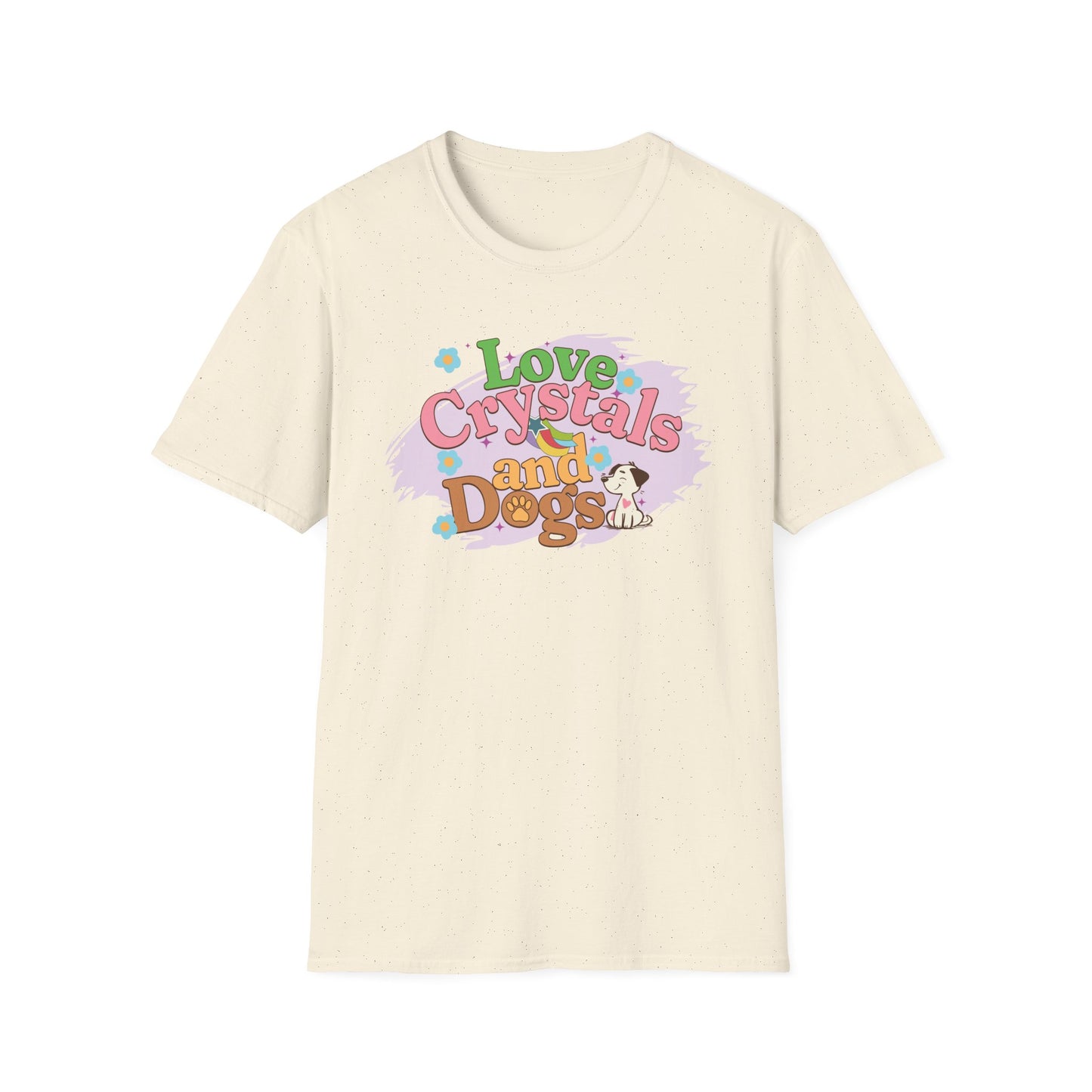 Love Crystals and Dogs | Cute T-Shirt