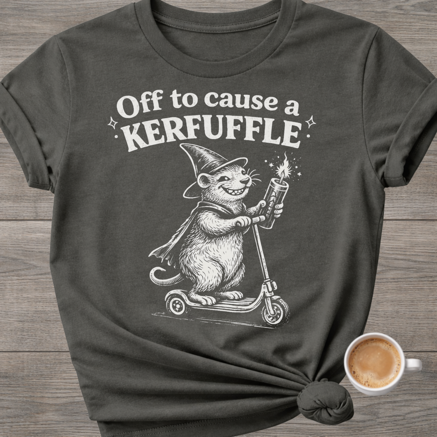 Cause a Kerfuffle" Cheeky Rat T-Shirt