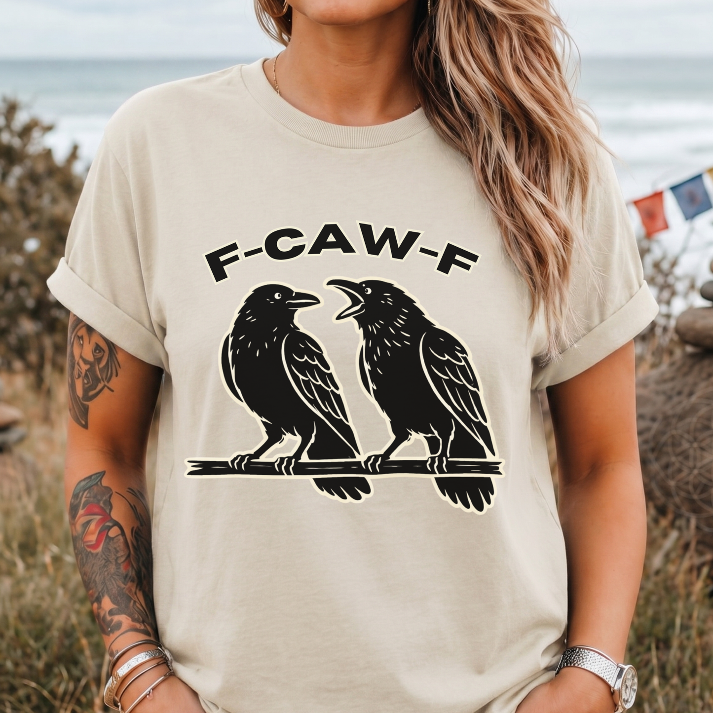 F-CAW-F Raven Graphic T-Shirt