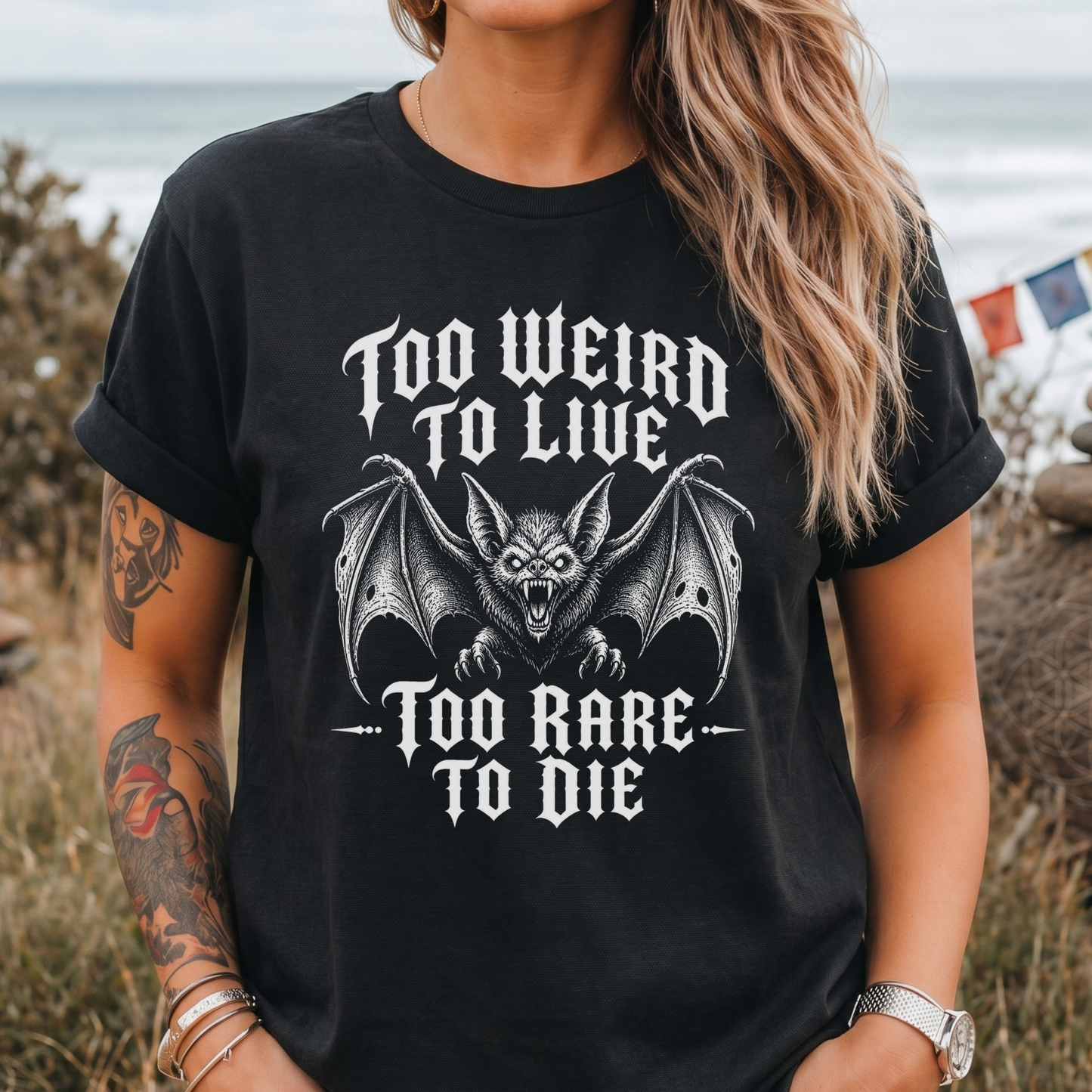 Too Weird to Live Bat T-Shirt
