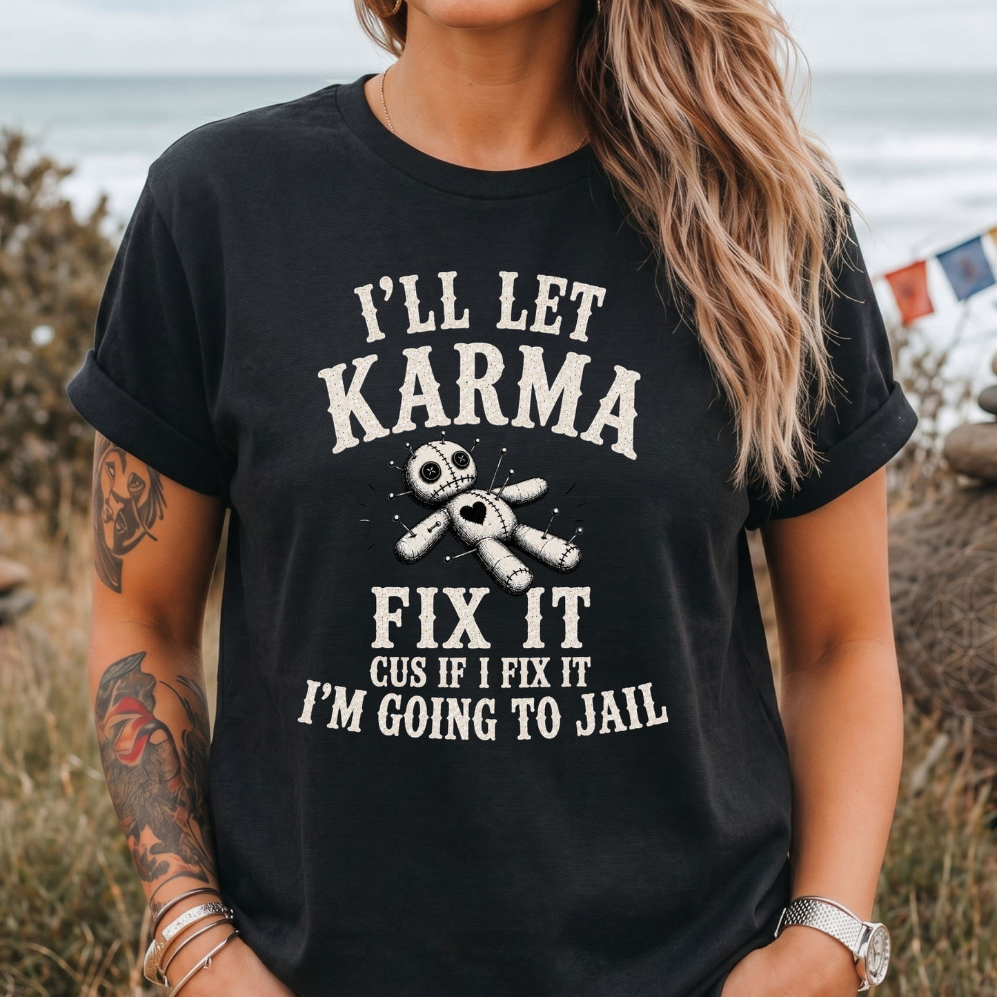 I'll Let Karma Fix It Voodoo T-Shirt
