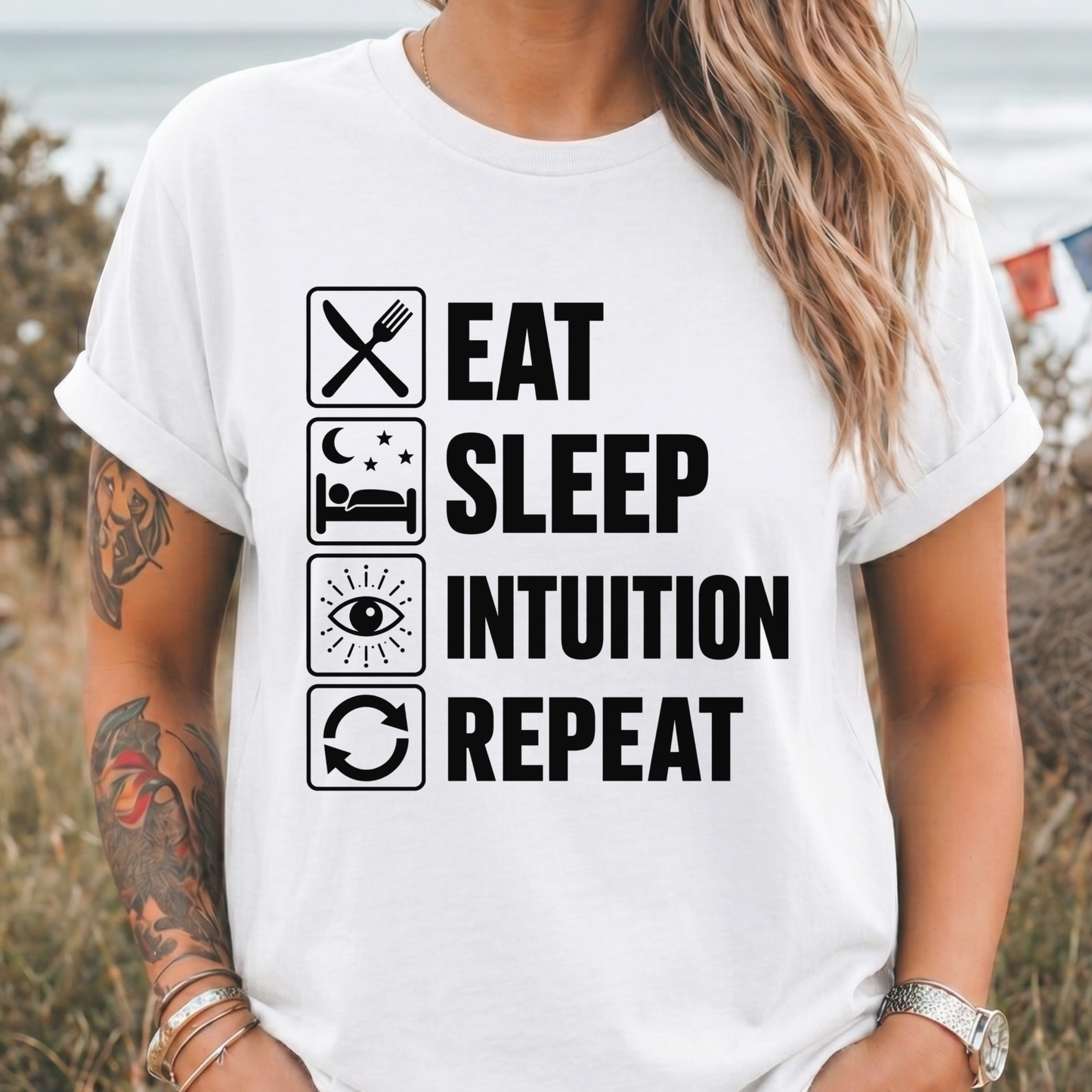 Eat Sleep Intuition Repeat - T-Shirt