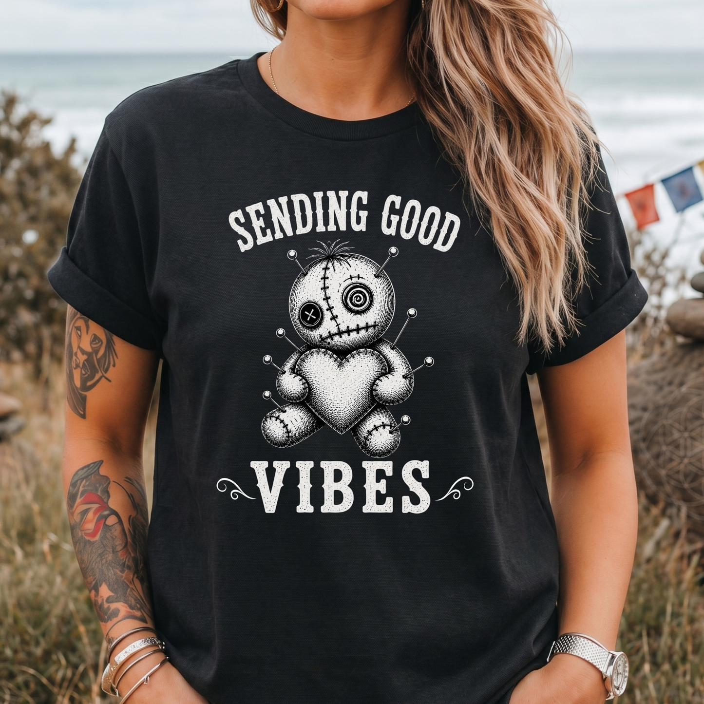 Sending Good Vibes Voodoo T-Shirt