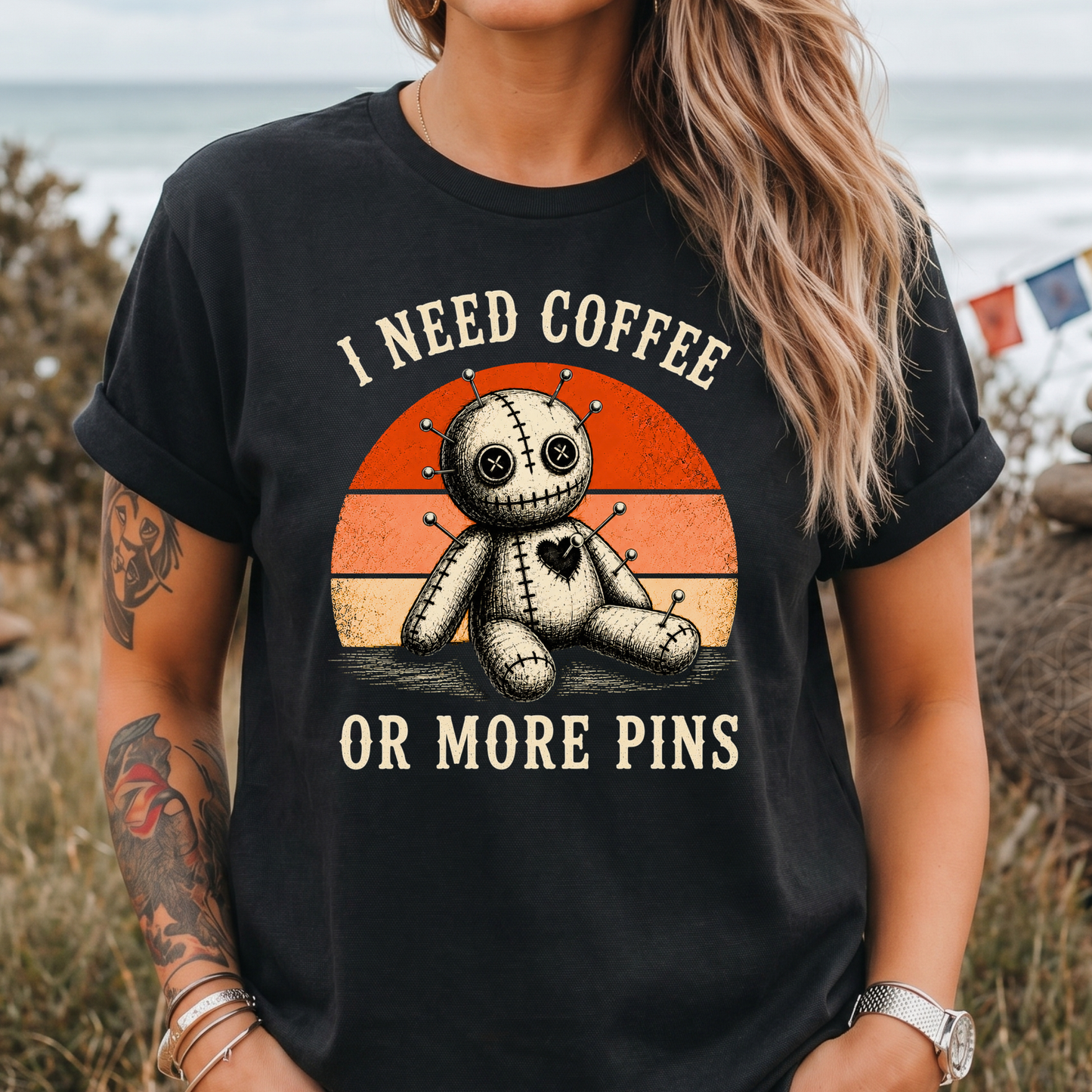 I Need Coffee Or More Pins T-Shirt