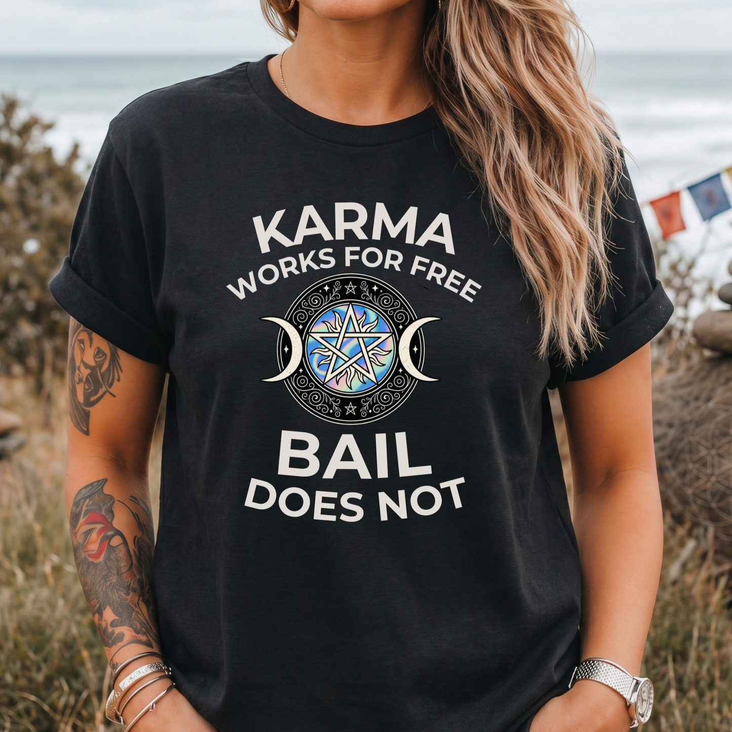 Karma Works For Free T‑Shirt