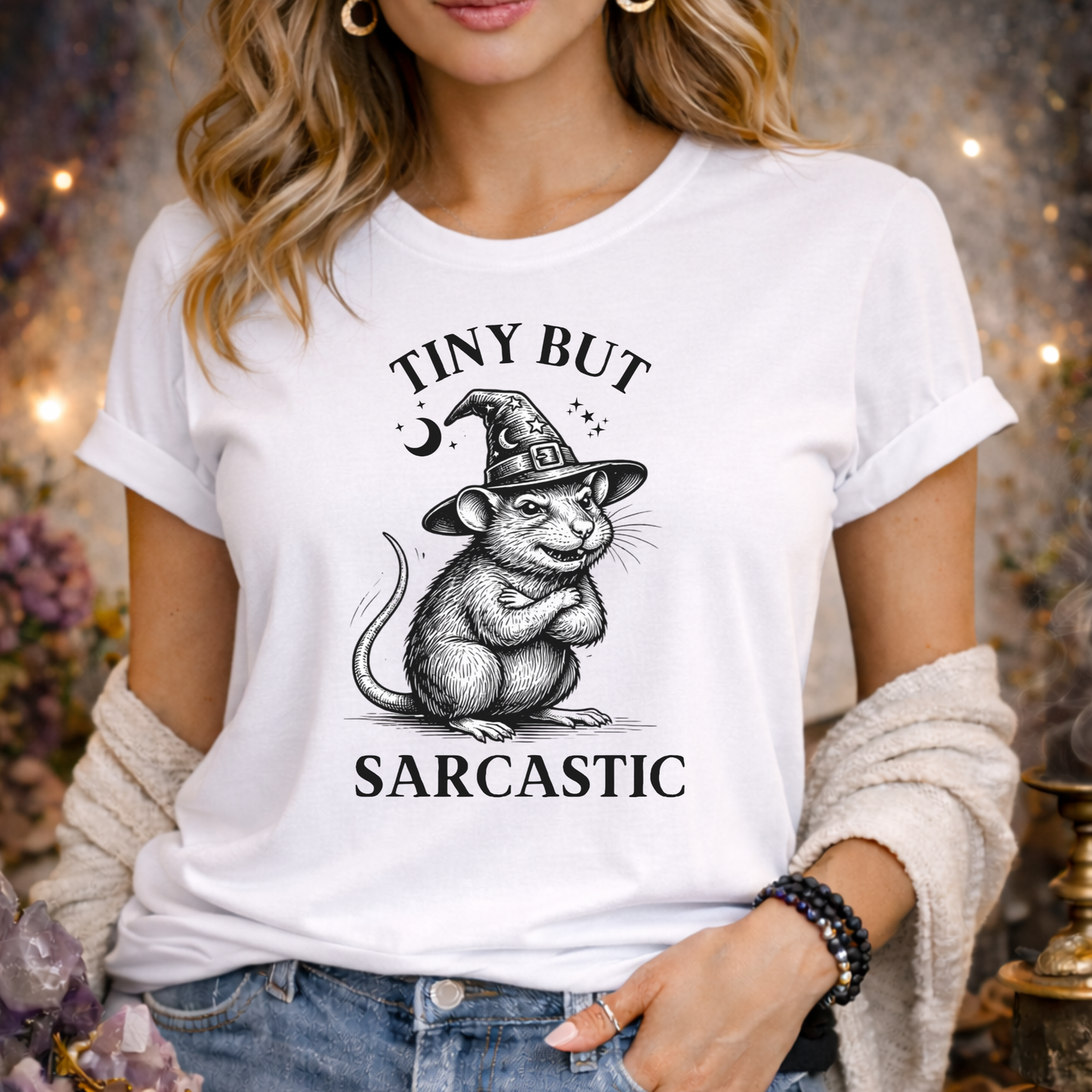 Tiny But Sarcastic Cute Rat T-Shirt