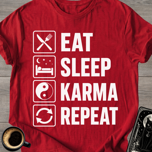Eat . Sleep . Karma . Repeat T‑Shirt