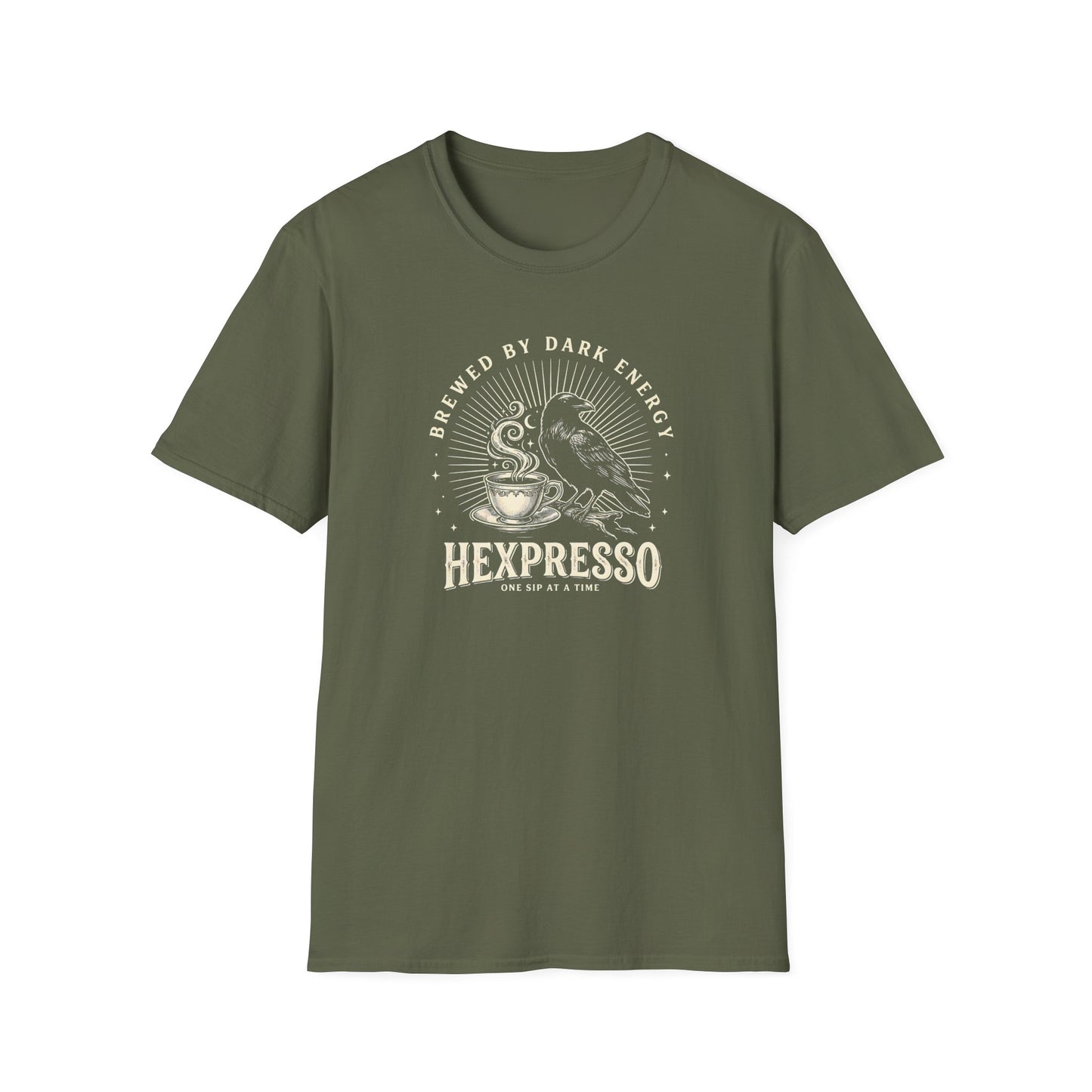 Hexpresso Coffee — 'Brewed by Dark Energy' | T-Shirt