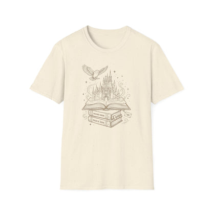 Fantasy Bookstack Owl | Witchy T-Shirt