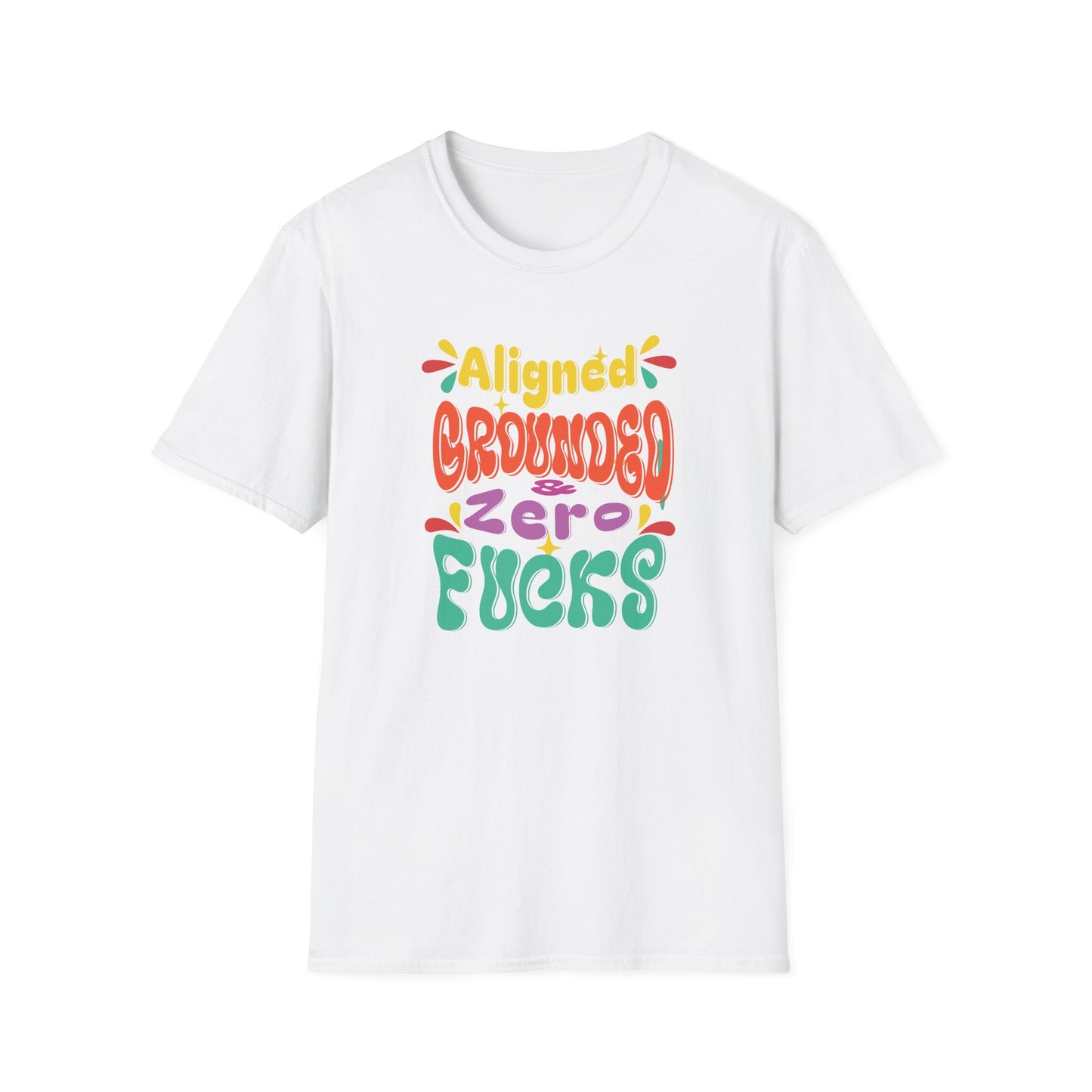 Aligned Grounded Zero Fucks | Funny T-Shirt