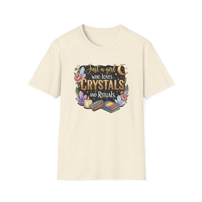 Just a Girl Who Loves Crystals and Rituals | Cute T-Shirt