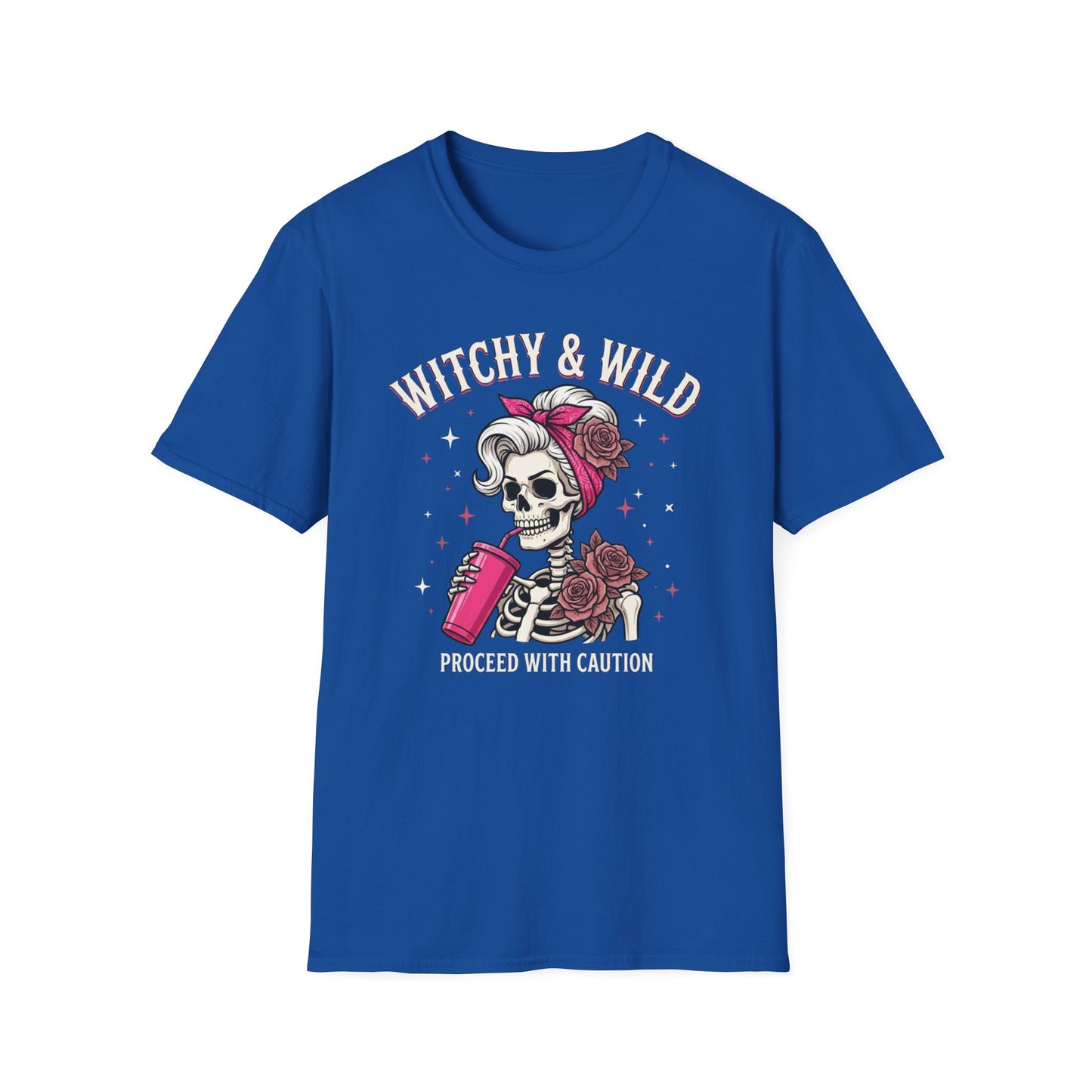 Witchy & Wild . Proceed With Caution | Funny T-Shirt