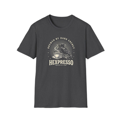 Hexpresso Coffee — 'Brewed by Dark Energy' | T-Shirt