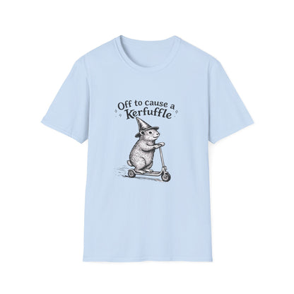 Off to Cause a Kerfuffle | Witchy Funny T-Shirt