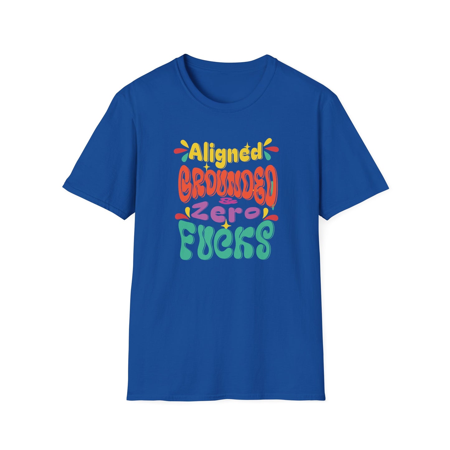 Aligned Grounded Zero Fucks | Funny T-Shirt