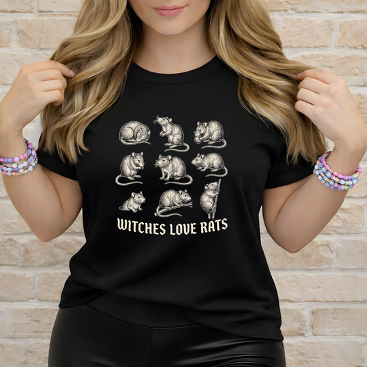 Witches Love Rats | Cute T-Shirt