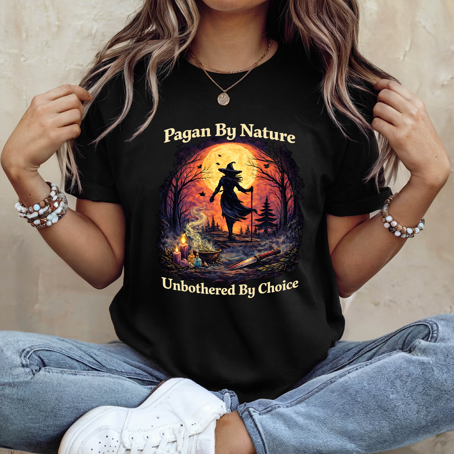 Pagan By Nature - Unbothered By Choice | Witchy T-Shirt