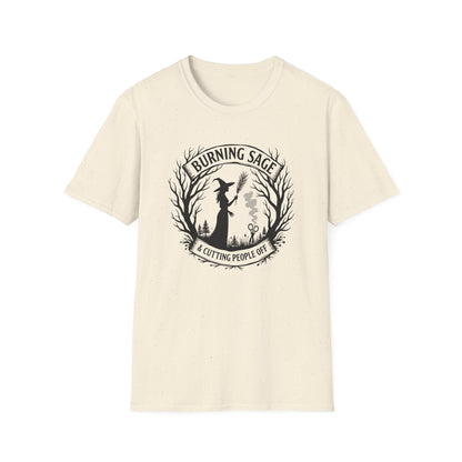 Burning Sage & Cutting People Off | Witchy T-Shirt