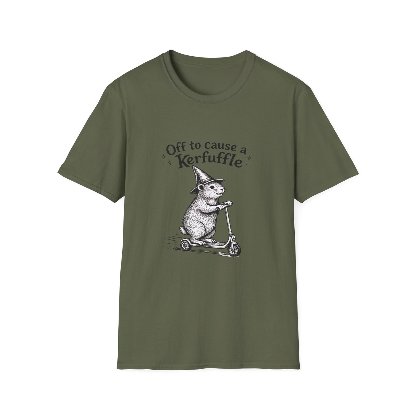 Off to Cause a Kerfuffle | Witchy Funny T-Shirt