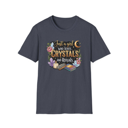 Just a Girl Who Loves Crystals and Rituals | Cute T-Shirt