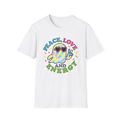 Peace, Love, and Energy | Colorful T-Shirt