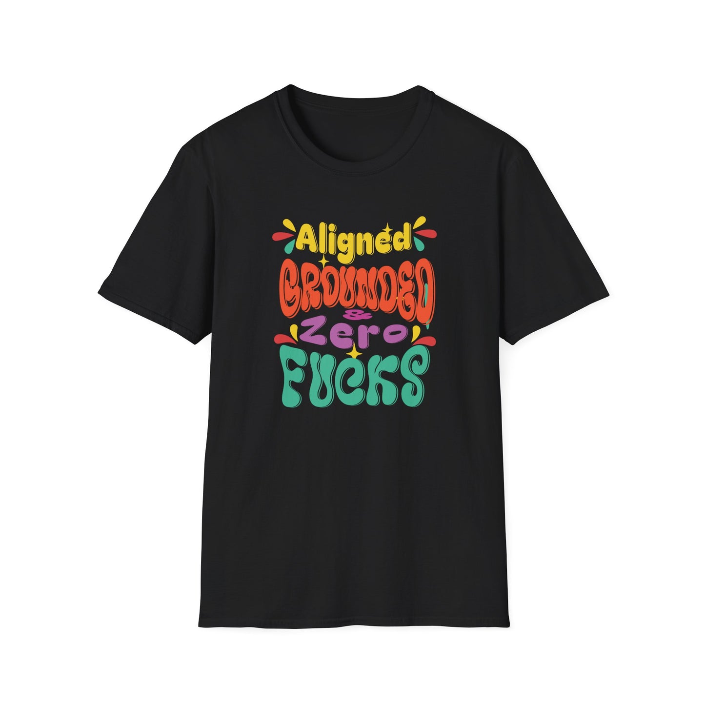 Aligned Grounded Zero Fucks | Funny T-Shirt