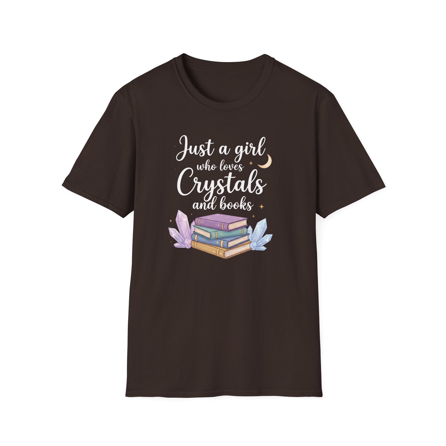 Just a Girl Who Loves Crystals and Books | Funny T-Shirt