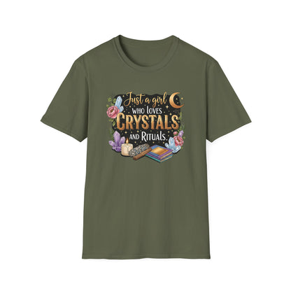 Just a Girl Who Loves Crystals and Rituals | Cute T-Shirt