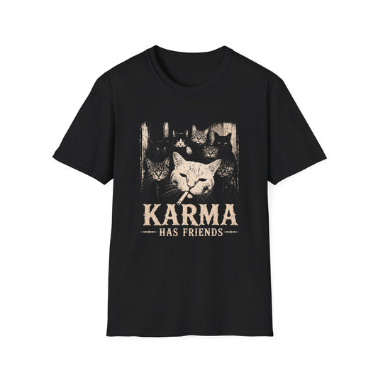 Karma Has Friends Cat T-Shirt