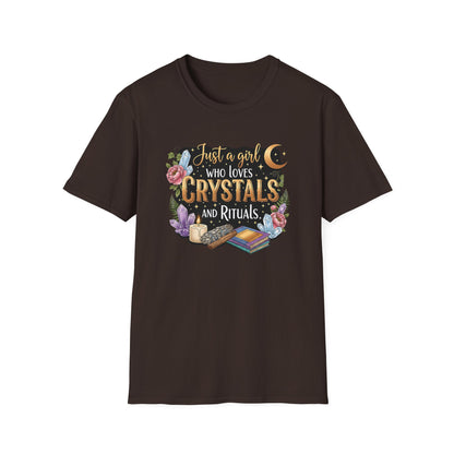 Just a Girl Who Loves Crystals and Rituals | Cute T-Shirt