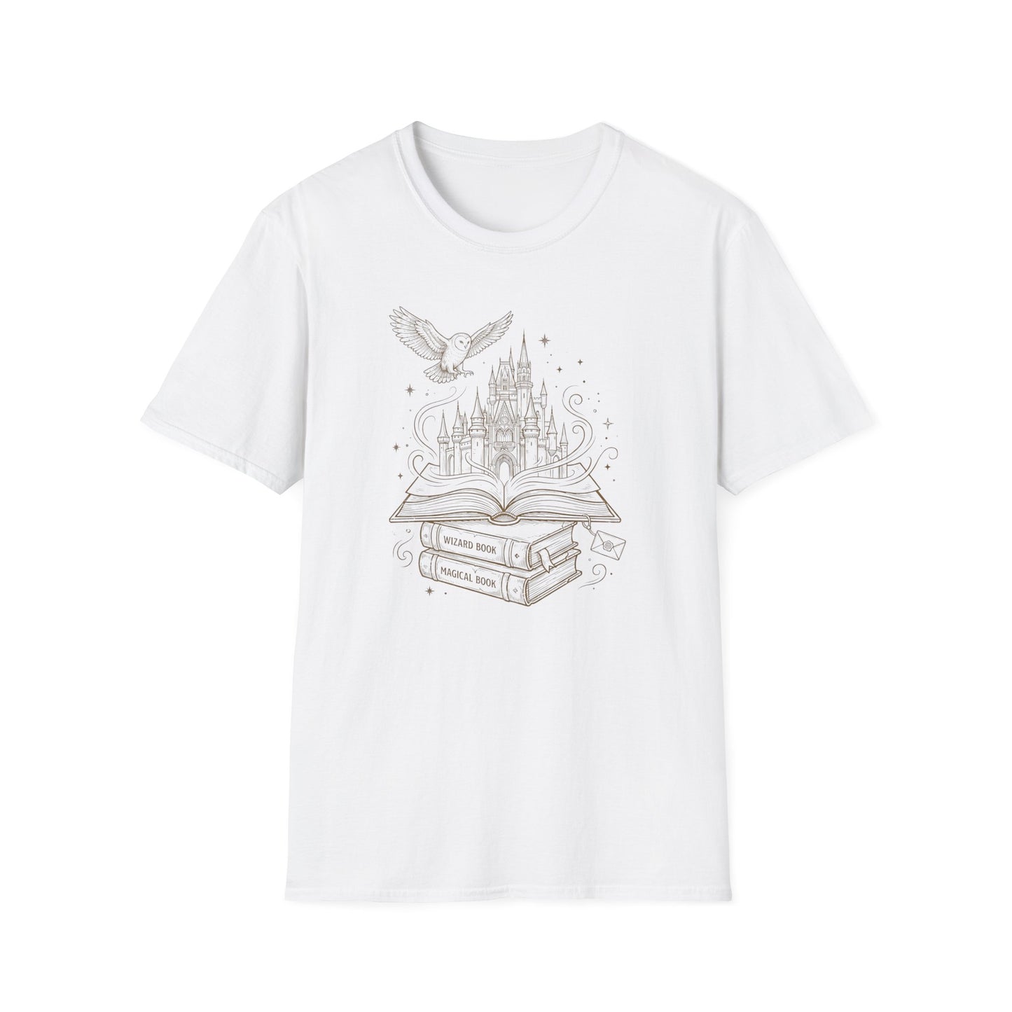 Fantasy Bookstack Owl | Witchy T-Shirt