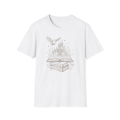 Fantasy Bookstack Owl | Witchy T-Shirt