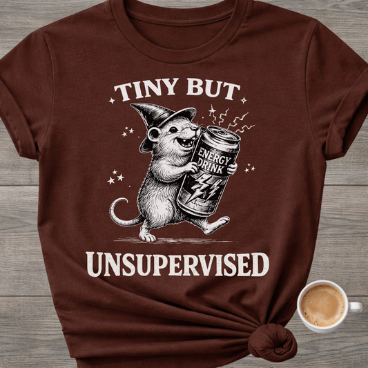 Tiny But Unsupervised | Funny Rat T-Shirt