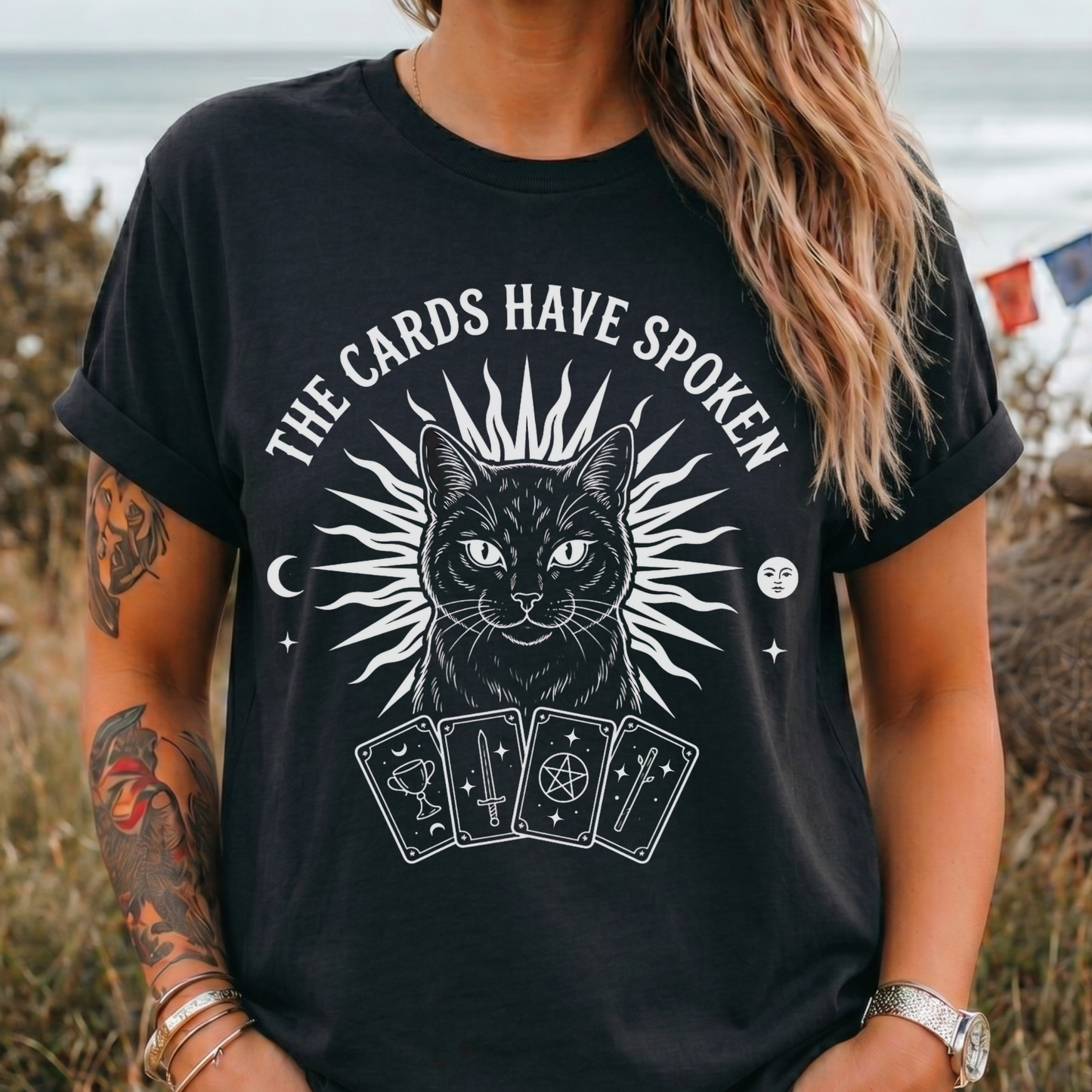 The Cards Have Spoken | Tarot Cat T-Shirt