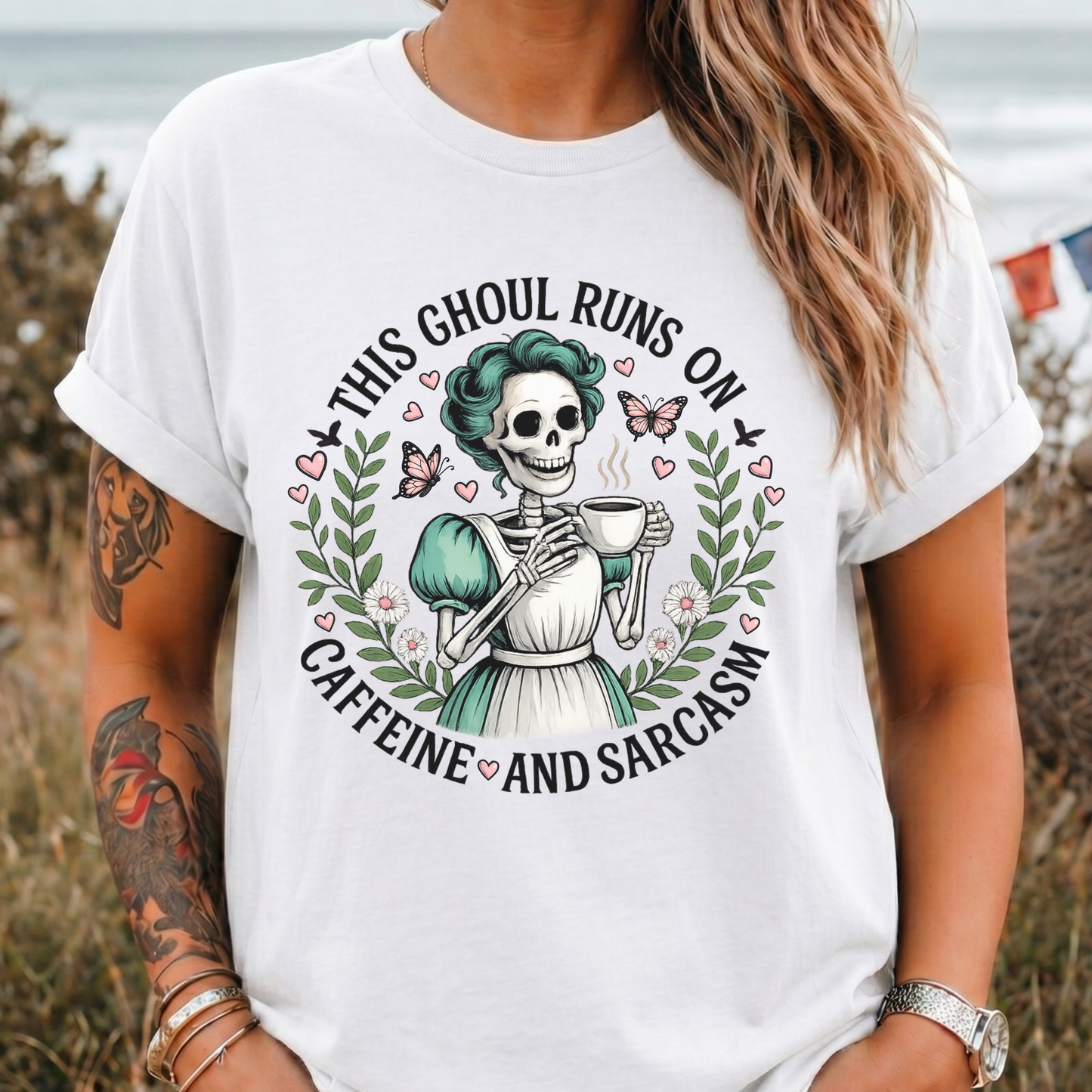 This Ghoul Runs on Caffeine T-Shirt