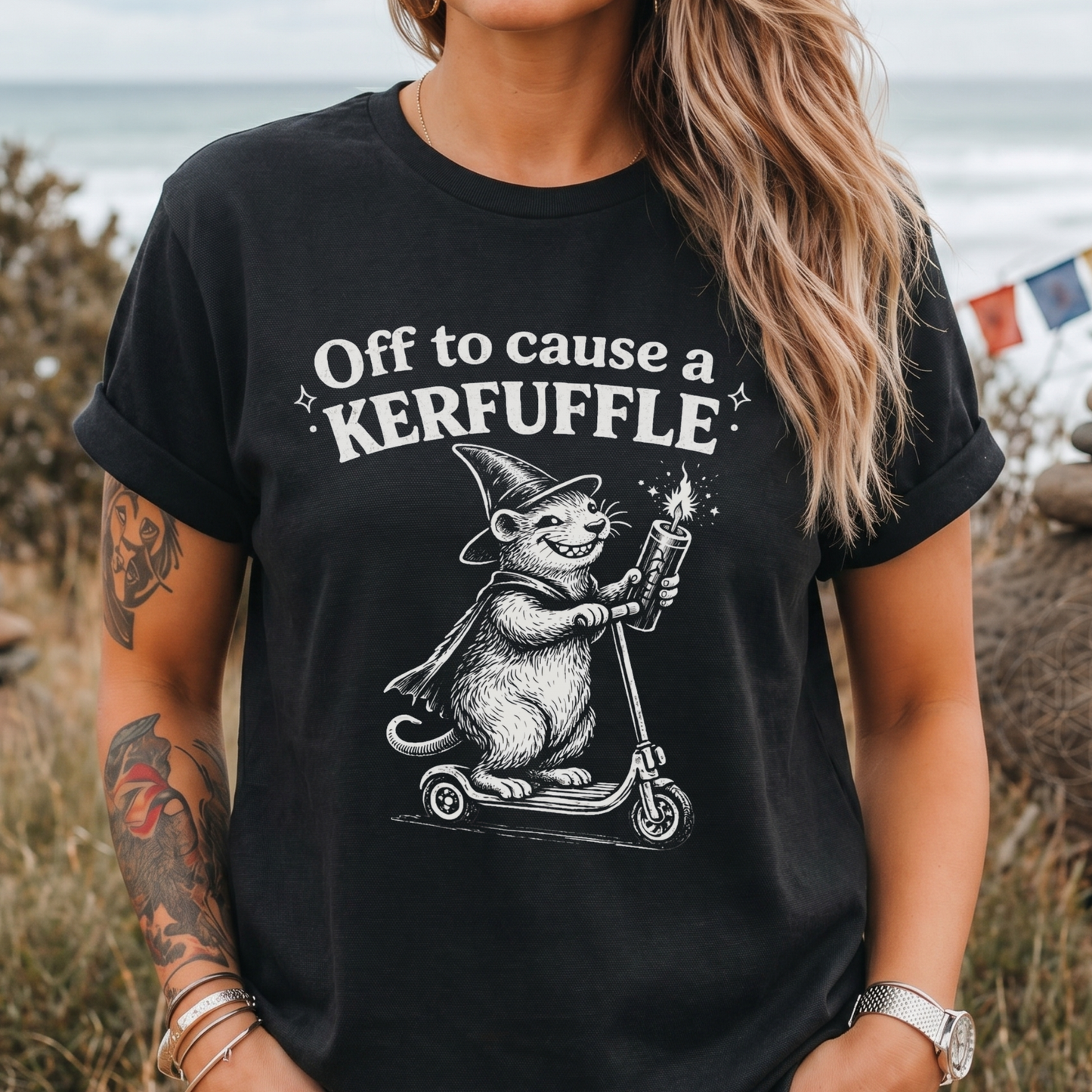 Cause a Kerfuffle" Cheeky Rat T-Shirt