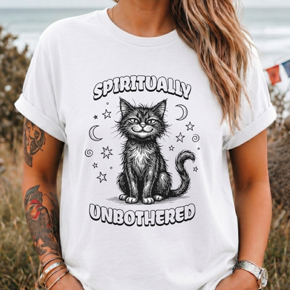 Spiritually Unbothered | Cat T-Shirt