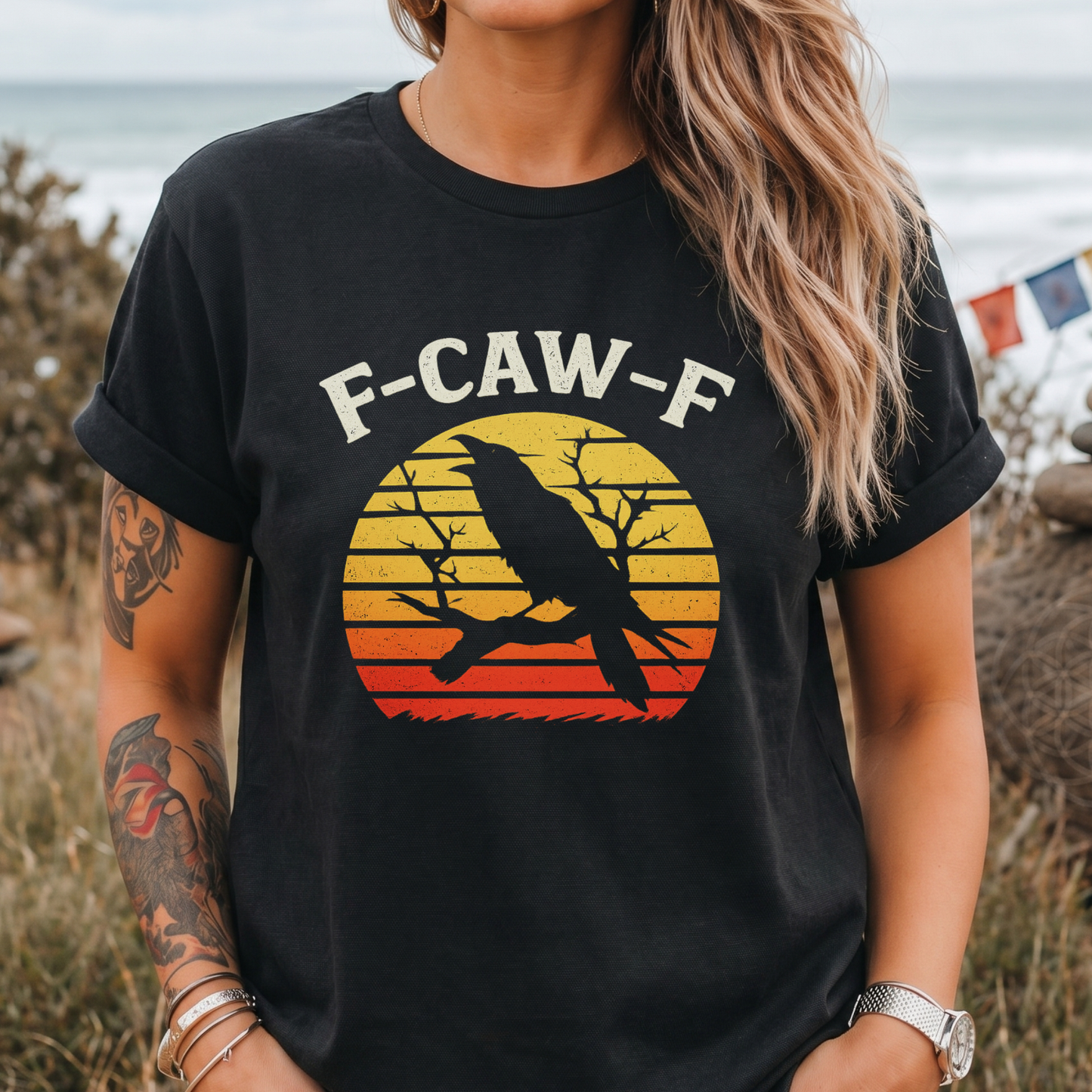 F-CAW-F Raven Sunset T-Shirt