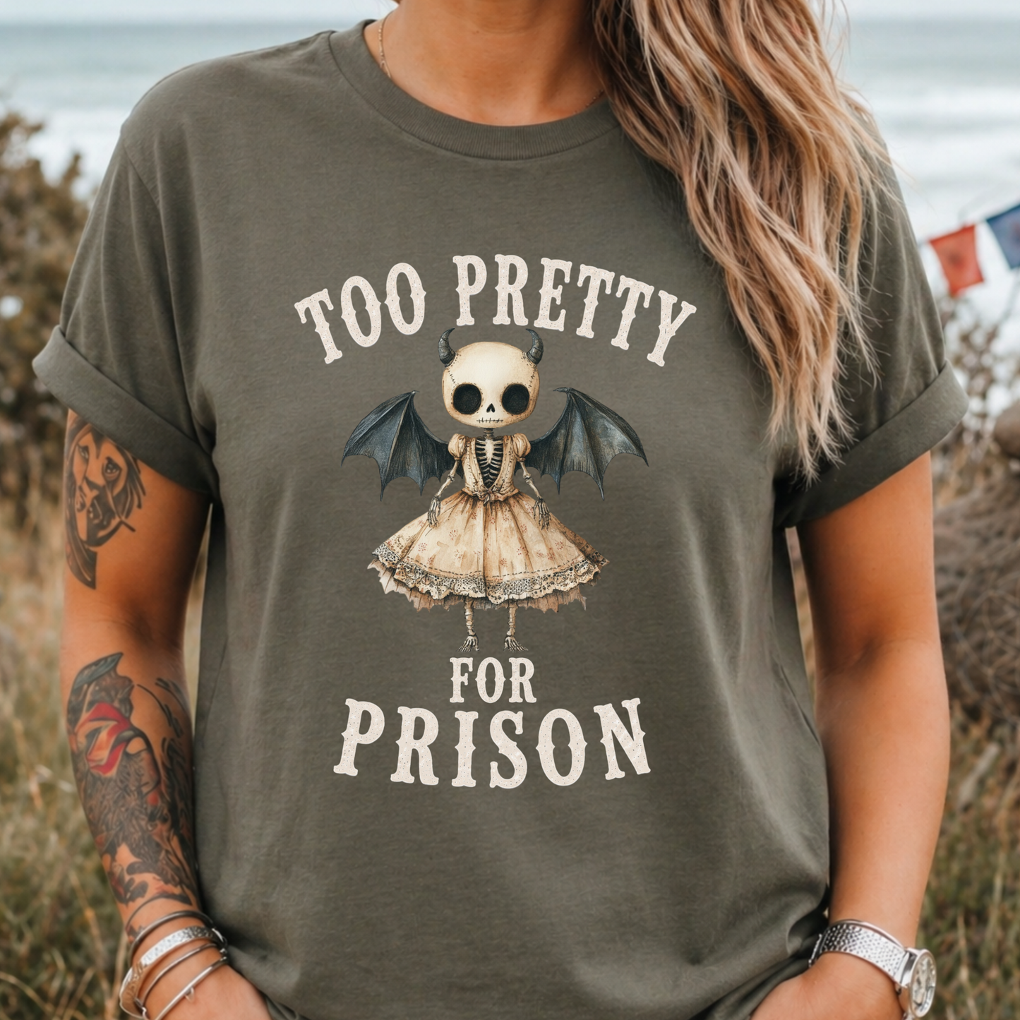 Too Pretty for Prison T-Shirt