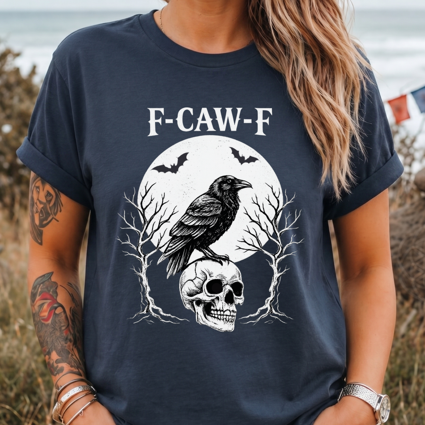 Raven 'F-CAW-F' Humor T-Shirt