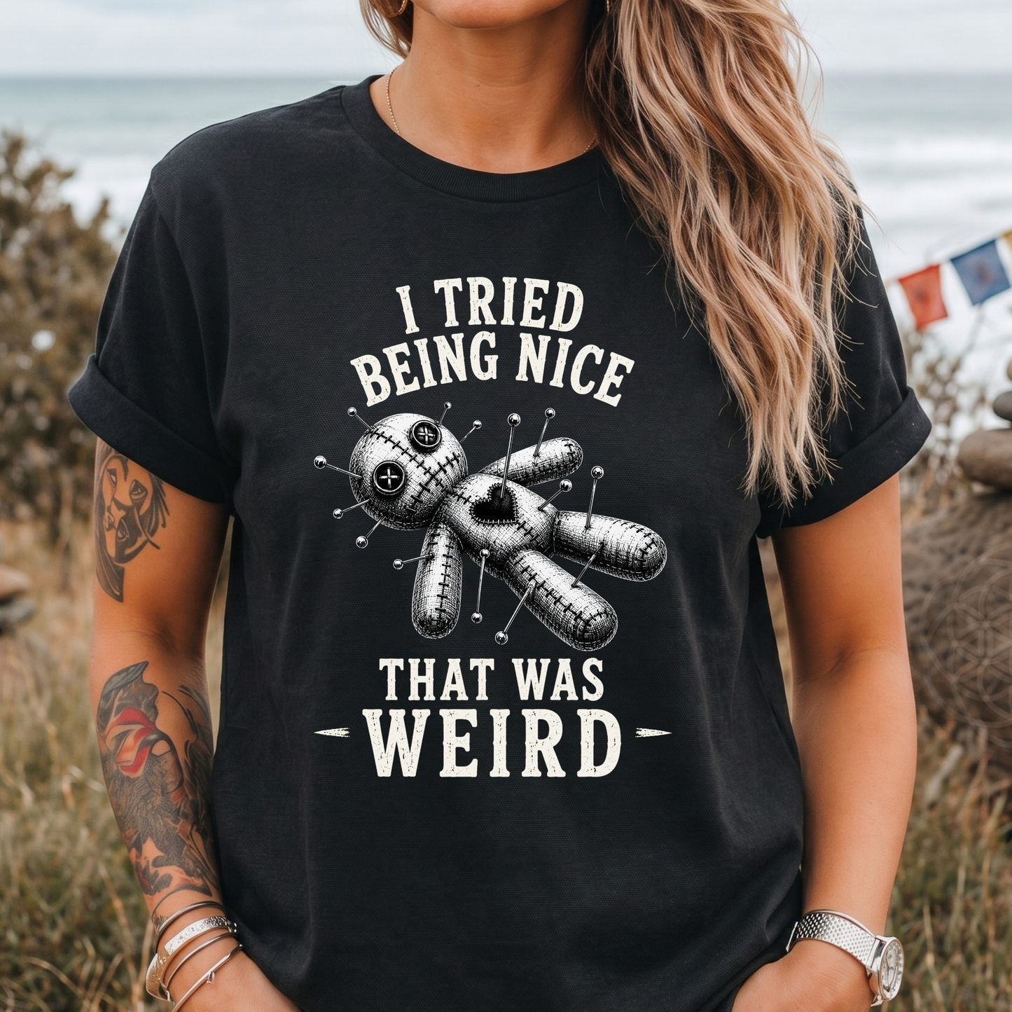 I Tried Being Nice Voodoo Doll T-Shirt