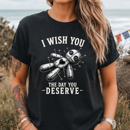 I Wish You Voodoo Doll T‑Shirt
