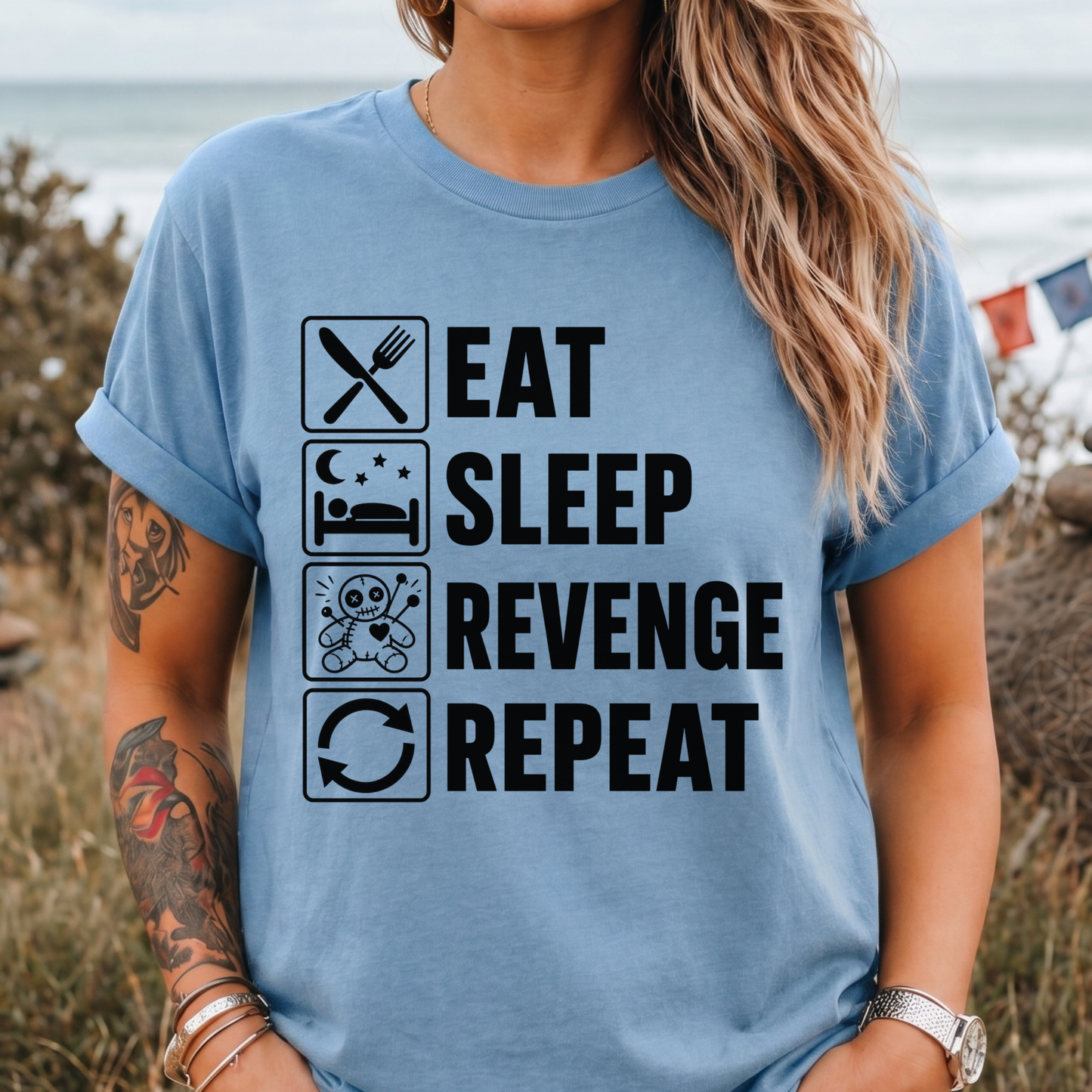 Eat Sleep Revenge Repeat - T-Shirt