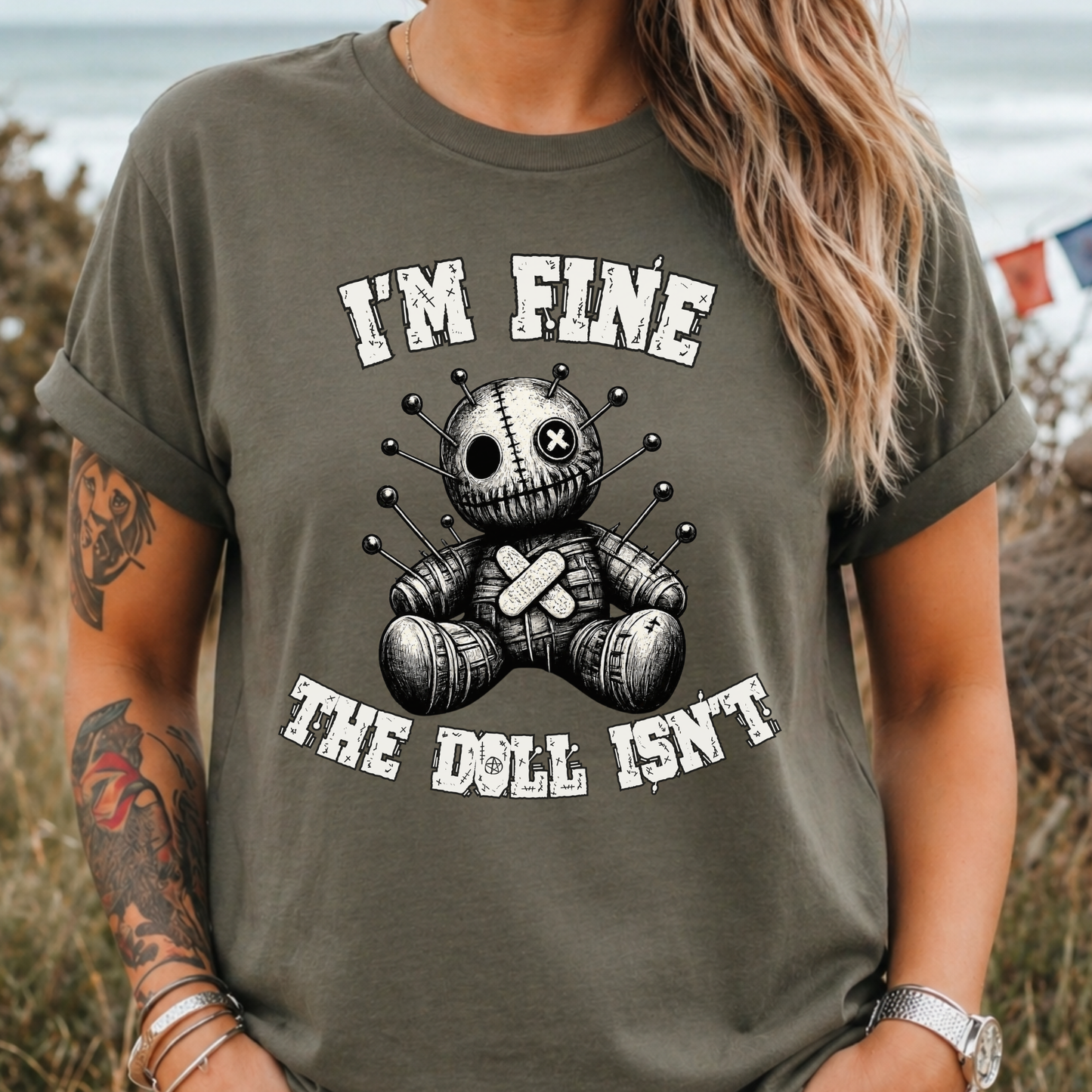 Voodoo Doll "I'm Fine" T-Shirt