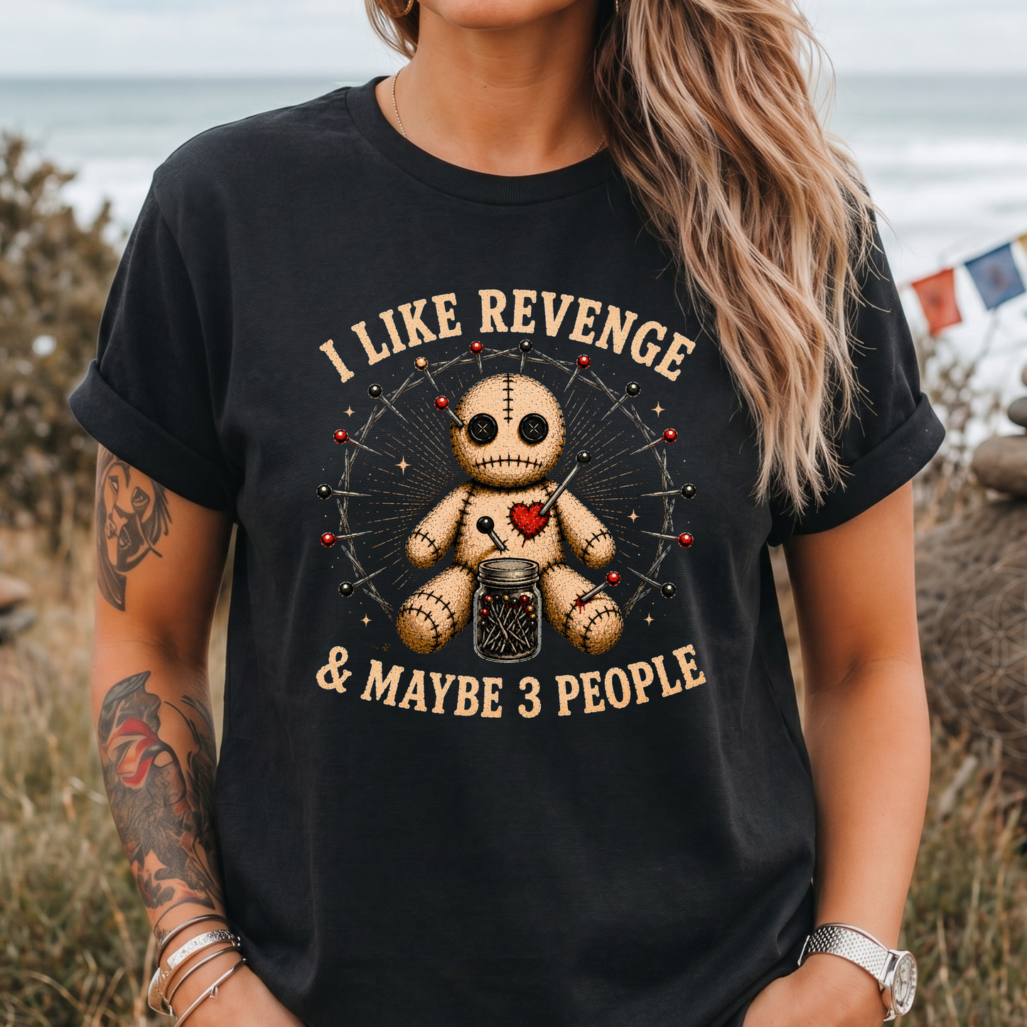 I Like Revenge Voodoo Doll T-Shirt