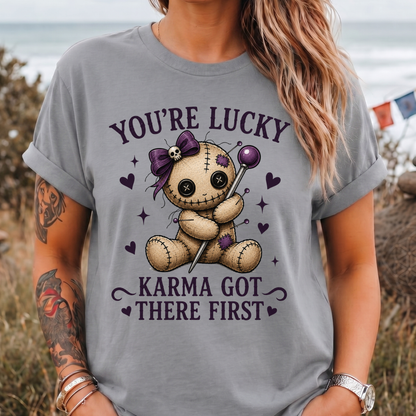 Karma Got There First Cute Voodoo T-Shirt