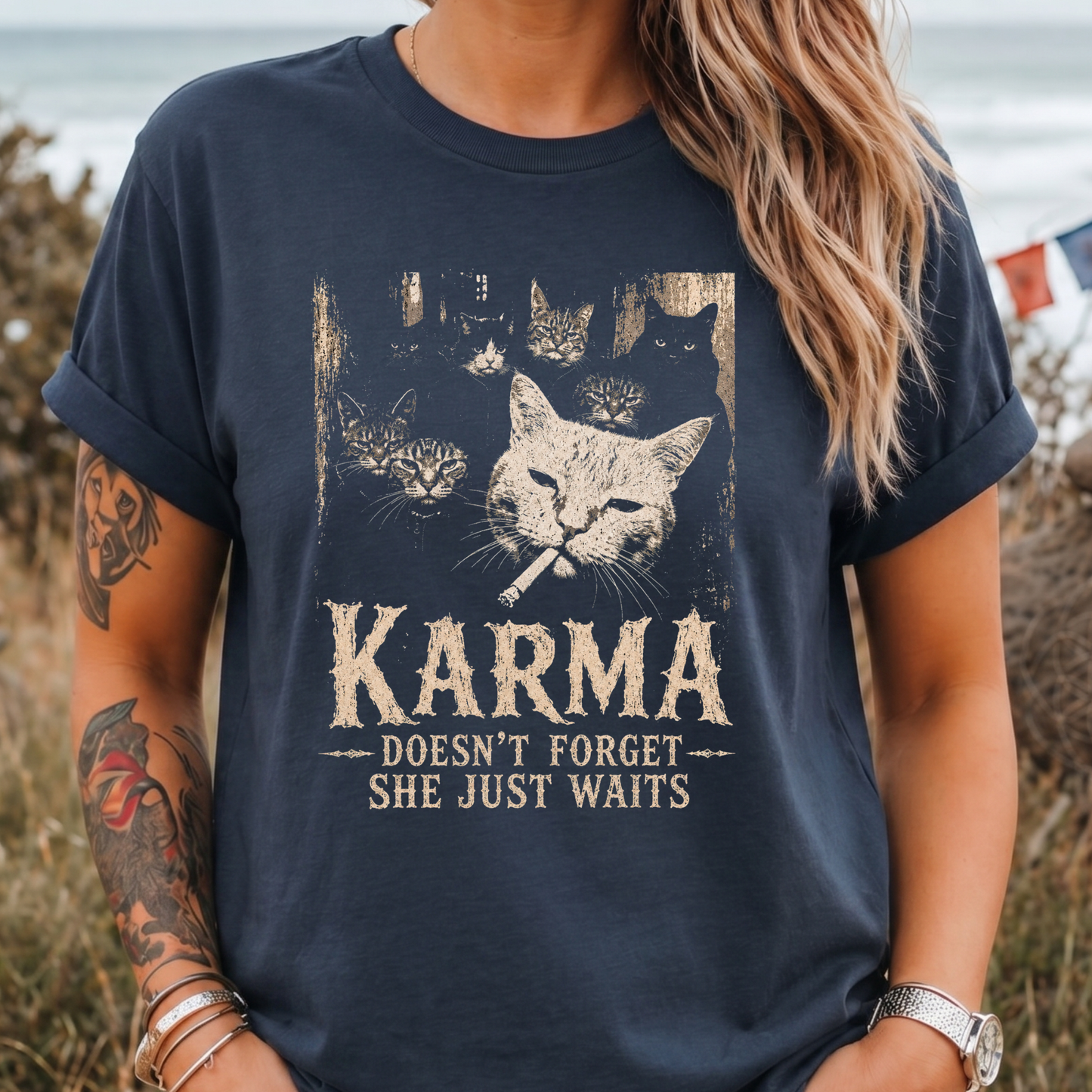 Karma Doesn’t Forget, She Just Waits T-Shirt